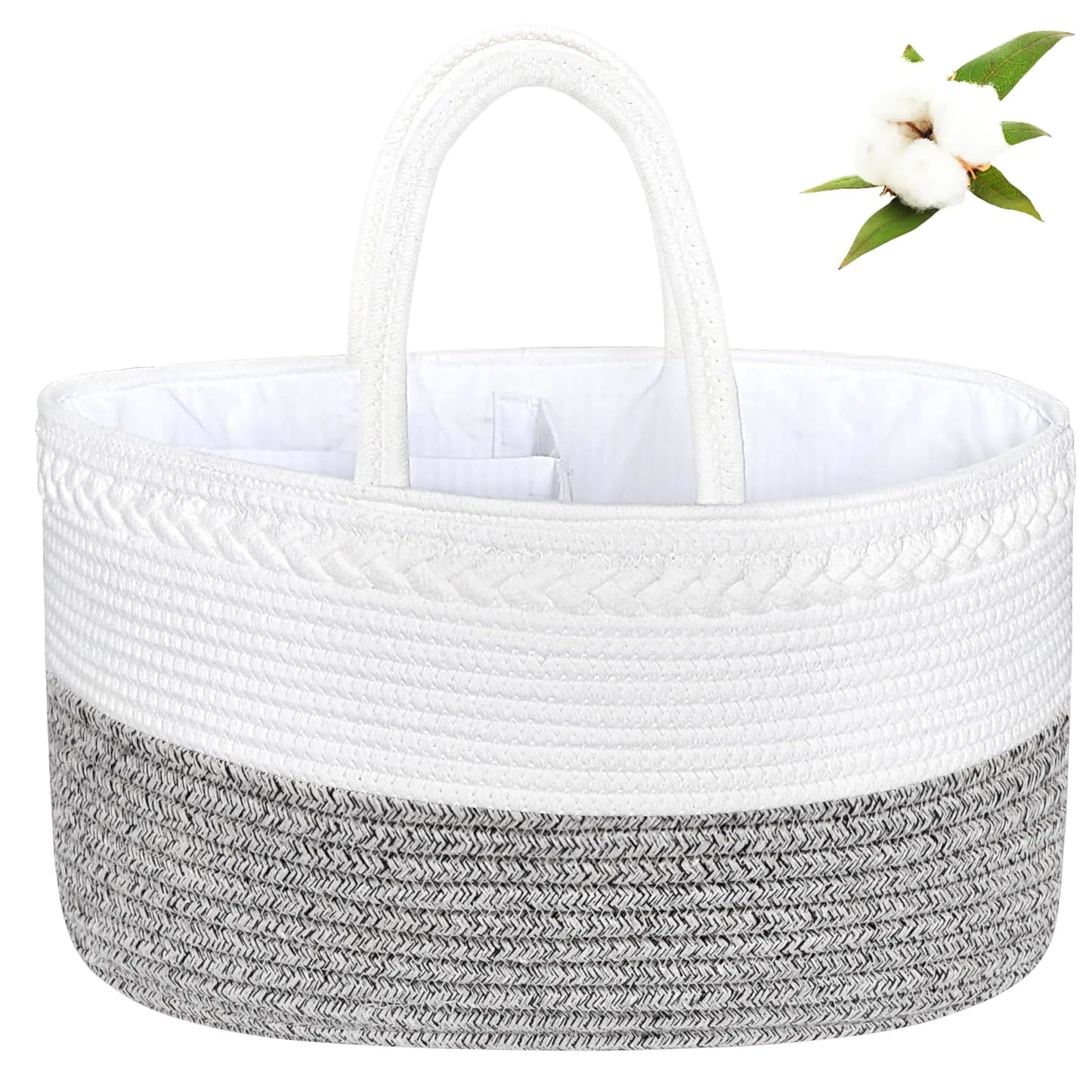 Large Organizer Diaper Cotton Rope Nursery Baby Basket - Baby Heaven Shop