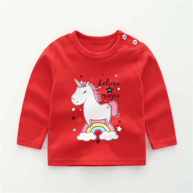 Girls' Long-Sleeved T-Shirt for Layering - Baby Heaven Shop