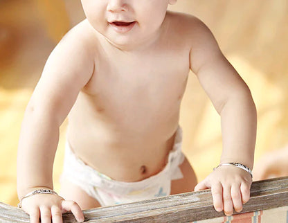 3X - S990 Silver Baby Bracelet with Bells for Kids - Baby Heaven Shop