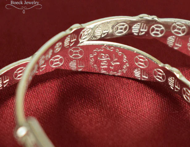 3X - S990 Silver Baby Bracelet with Bells for Kids - Baby Heaven Shop