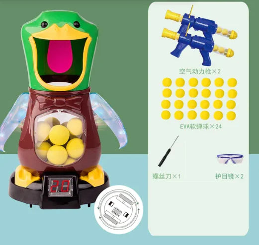 Air Pump Shooting Target Game with Soft Bullet Gun - Baby Heaven Shop