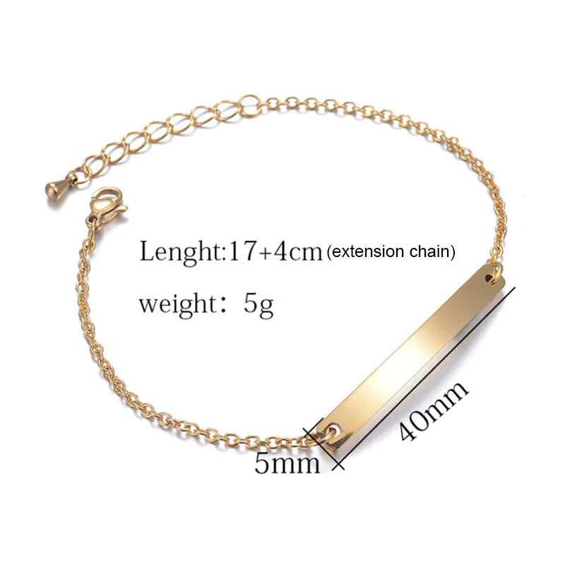 Engraved Mom Bracelet Customizable Jewelry - Baby Heaven Shop