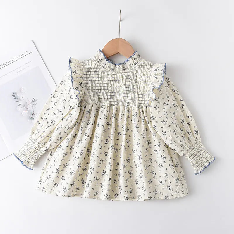 Menoea Long-Sleeved Cotton Shirt for Girls - Baby Heaven Shop